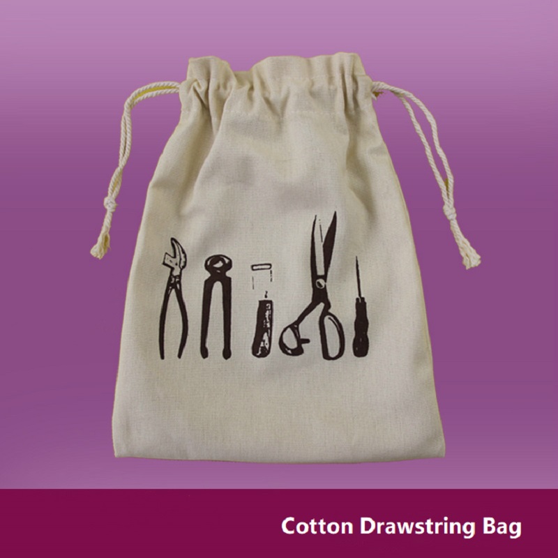 Túi đựng đồ trang sức biểu tượng tùy chỉnh của SGS41 Túi dây rút cotton Túi quà tặng nhỏ cho tiệc cưới