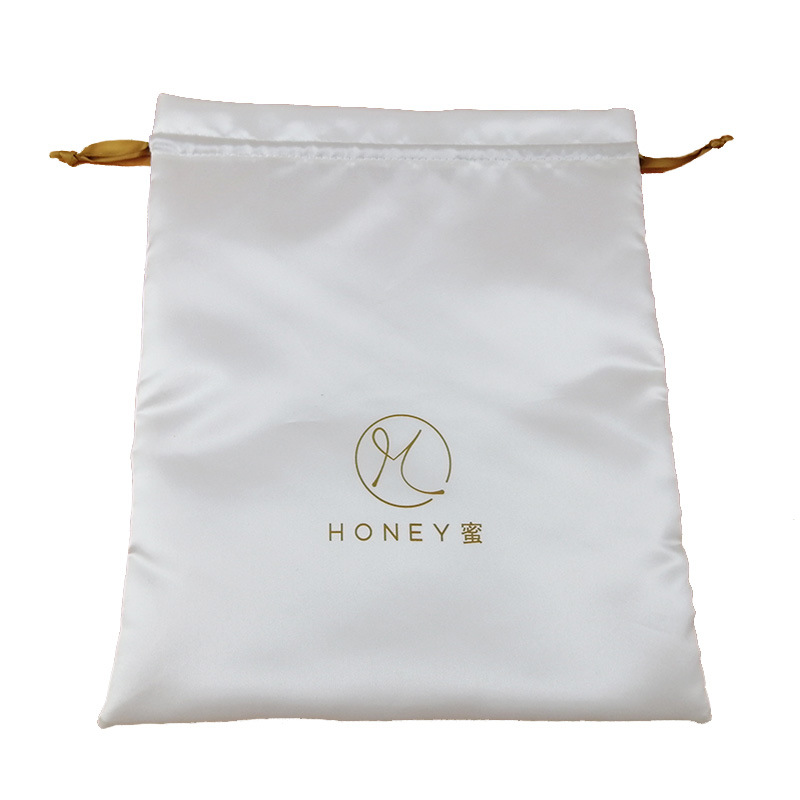 Túi đựng bụi tóc tùy chỉnh của SGS43 Túi tóc giả màu hồng Bao bì Satin Túi quà tặng Bán buôn