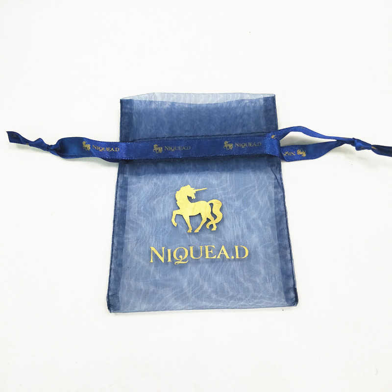 GIV56 Sheer Dragtring Cá nhân hóa Little Organza Gift Bags for perfume Oil Jewelary.