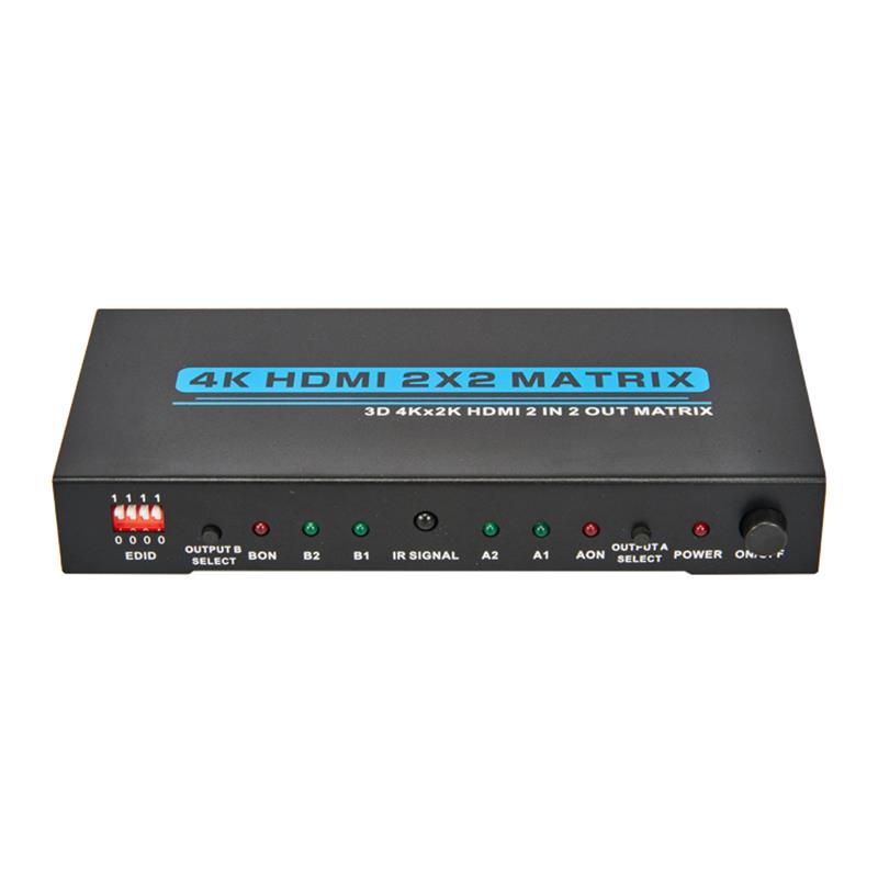 Ma trận HDMI 2x2 4K \/ 30Hz HDMI 2x2 với EDID Hỗ trợ 3D Ultra HD 4Kx2K