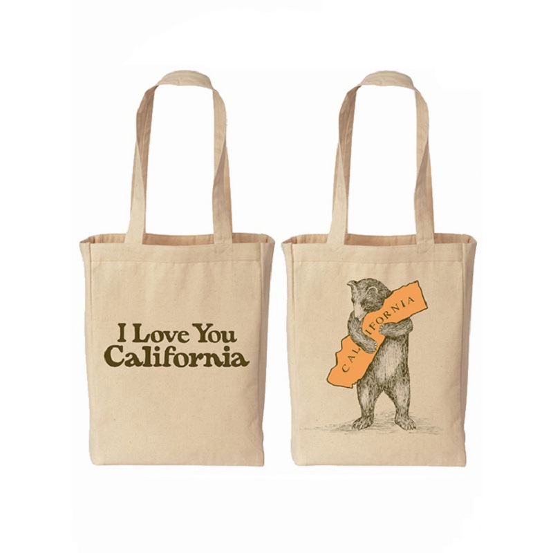 SG61 In hữu cơ Calico Cotton Canvas Túi tote Túi sách Logo tùy chỉnh Túi quảng cáo có logo