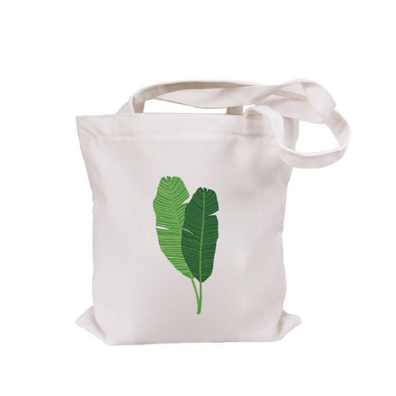 CV6T Tự chọn Logo Canvas Cotton Tote Bags tái hợp của đồ bông