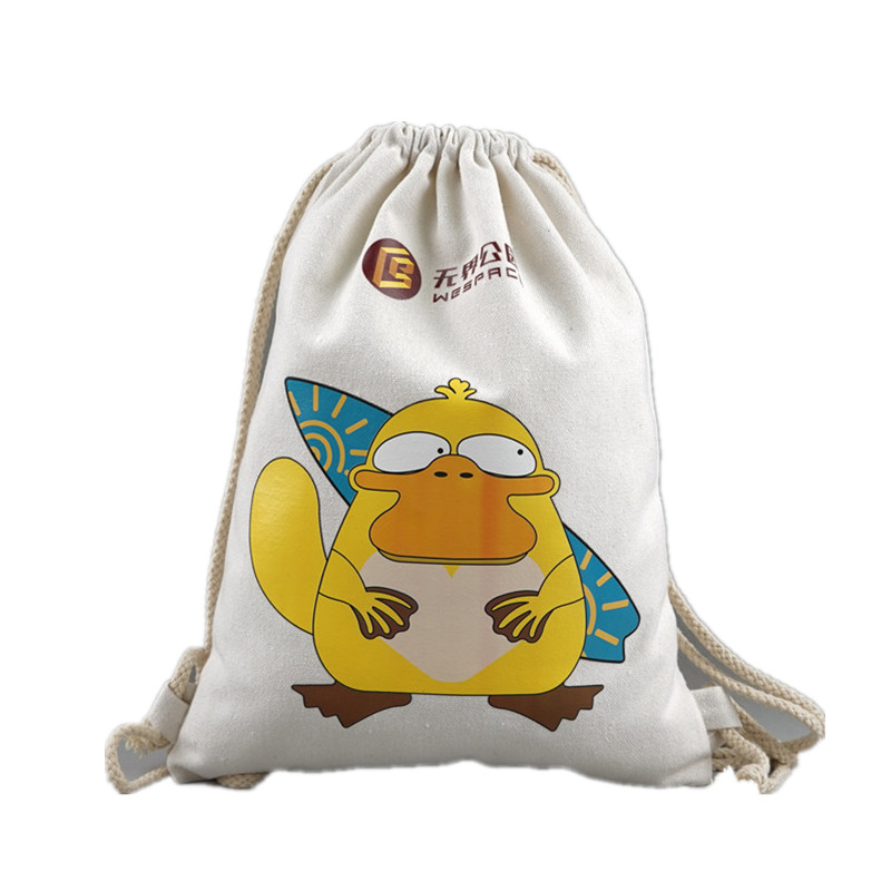 SG69 Trường Gym và trẻ con Sổ sách con Cotton Dragtring backpack Tote bag