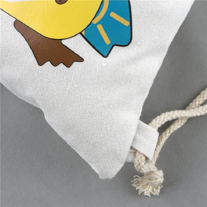 SG69 Trường Gym và trẻ con Sổ sách con Cotton Dragtring backpack Tote bag