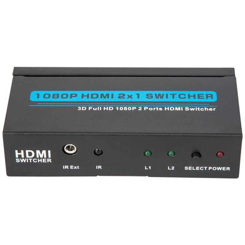 Bộ chuyển đổi HDMI 2x1 HDMI 2x1 Hỗ trợ 3D Full HD 1080P