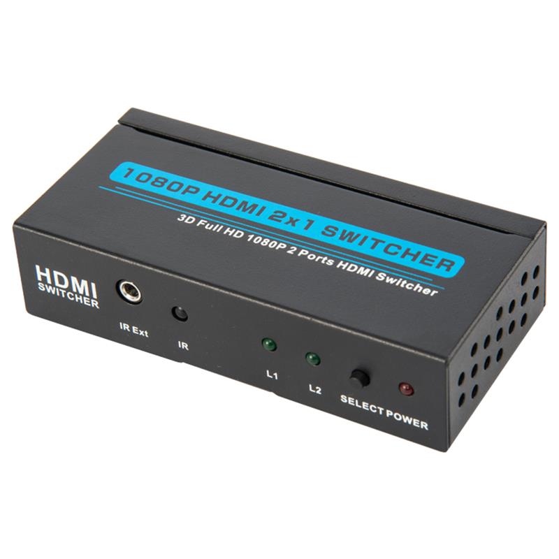 Bộ chuyển đổi HDMI 2x1 HDMI 2x1 Hỗ trợ 3D Full HD 1080P