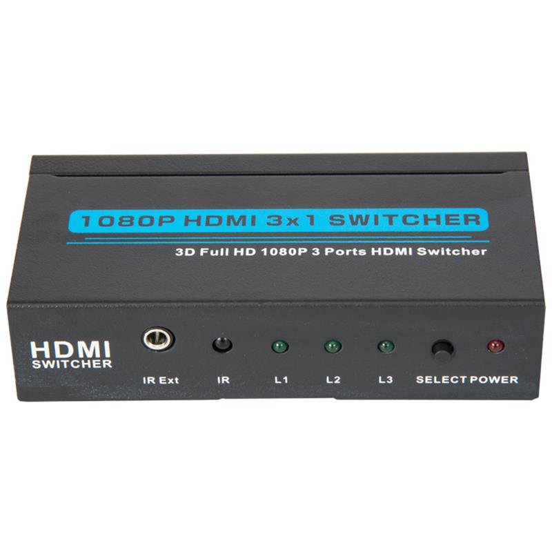 Bộ chuyển đổi HDMI 3x1 Hỗ trợ 3D Full HD 1080P