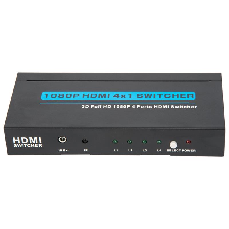 Bộ chuyển đổi HDMI 4x1 HDMI 4x1 Hỗ trợ 3D Full HD 1080P