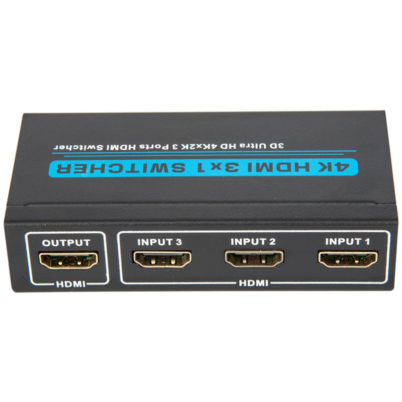 V1.4 4K/30Hz HDMI 3x1 Switch Hỗ trợ 3D Ultra HD 4K*2K/30Hz