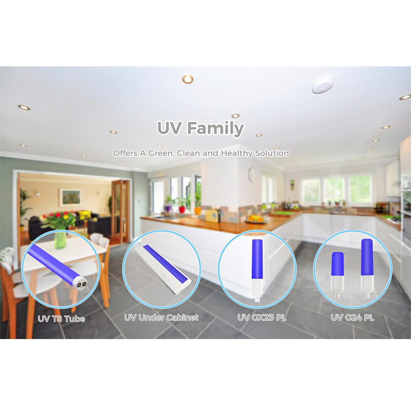 Đèn LED cực tím chống tia cực tím 405nm UVA dưới tủ khử trùng Đèn trong nhà Đèn khử trùng UV Đèn diệt khuẩn UV Đèn chiếu sáng màu xanh