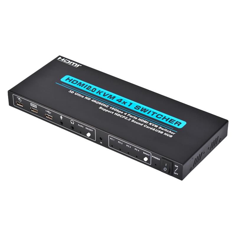 Bộ chuyển đổi HDMI KVM 4x1 hỗ trợ 3D Ultra HD 4Kx2K \/ 60Hz