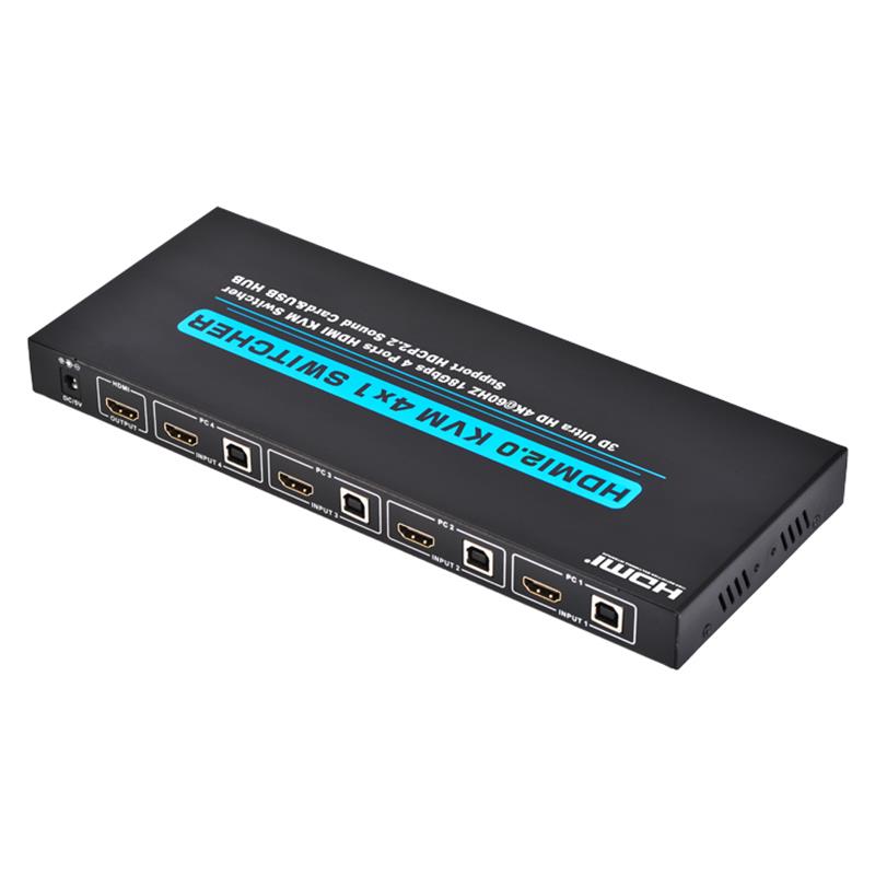 Bộ chuyển đổi HDMI KVM 4x1 hỗ trợ 3D Ultra HD 4Kx2K \/ 60Hz