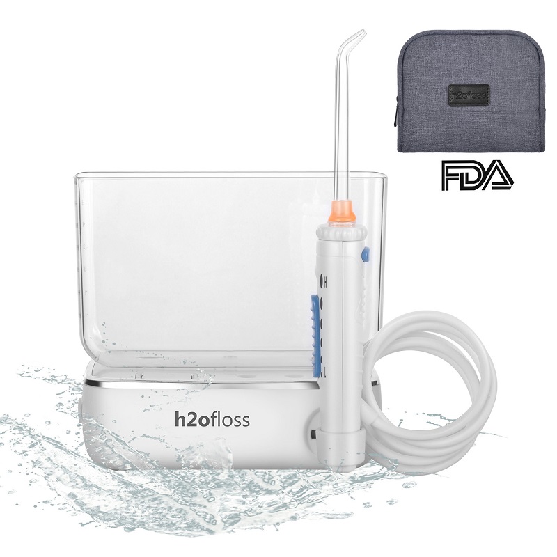 Name=H2ofloss54;Travel Water nha khoa Floser Recnạp ble and Cordless Oral Irrigator for Teeth clearing with 400ml Water Stop oir(HF-3)