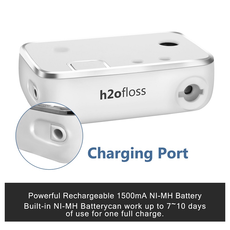 Name=H2ofloss54;Travel Water nha khoa Floser Recnạp ble and Cordless Oral Irrigator for Teeth clearing with 400ml Water Stop oir(HF-3)