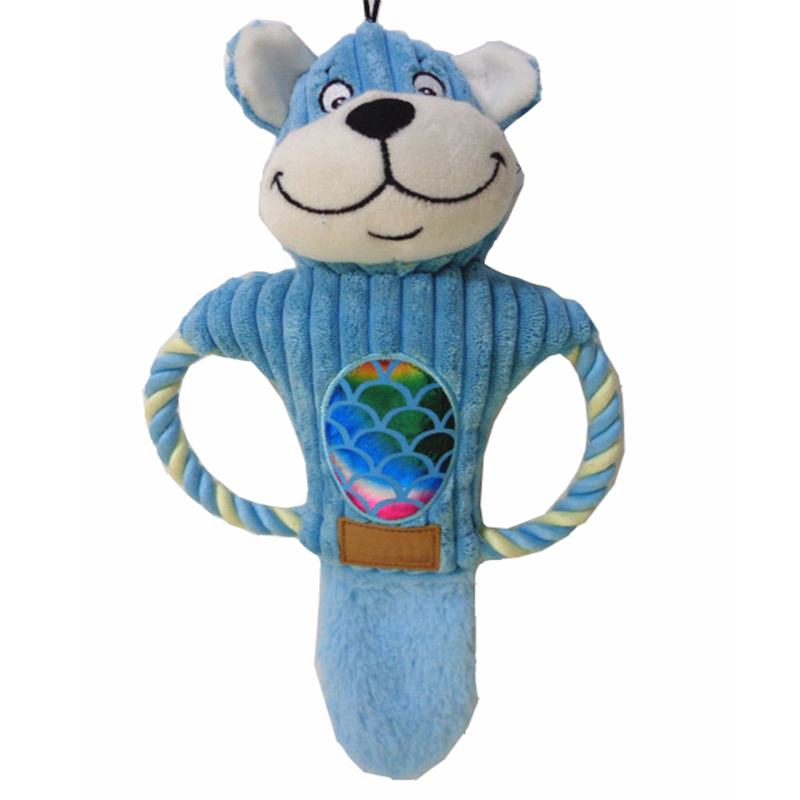 Sinh thái thân thiện với chó nhai đồ chơi thú cưng sang trọng với squeaker