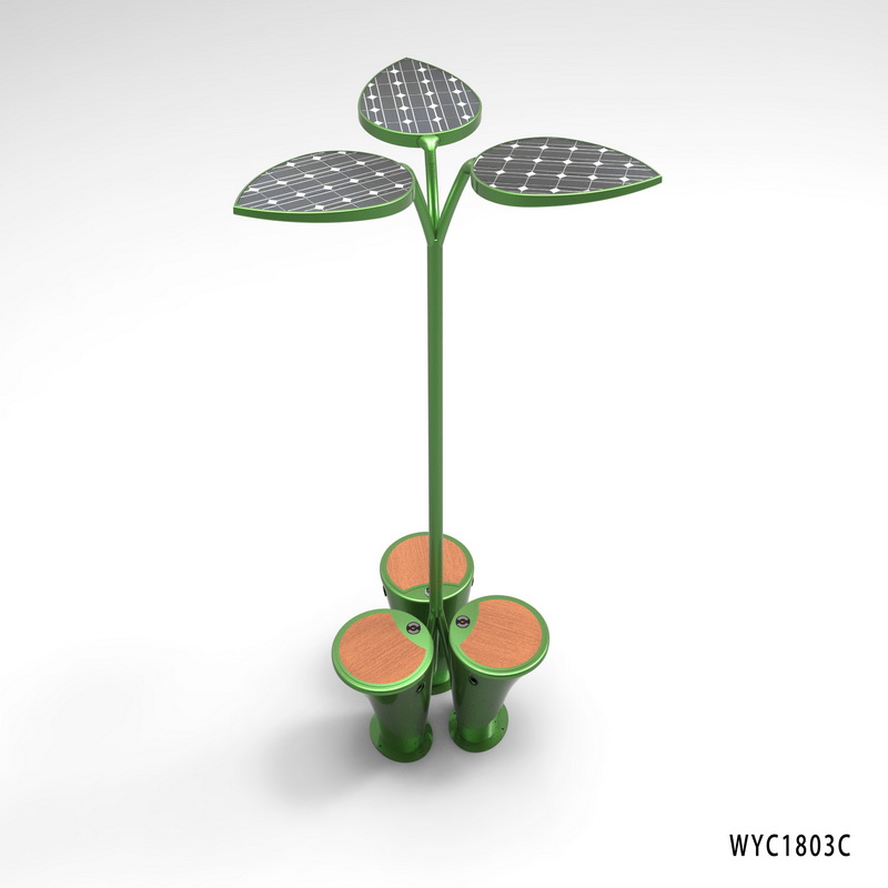 Thép mạ kẽm năng lượng mặt trời Băng ghế ngoài trời chất lượng cao