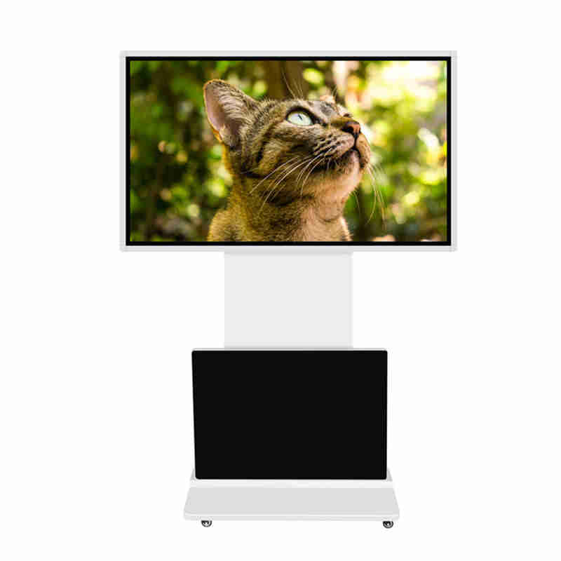 Sàn 43 inch chịu được bảng hiệu kỹ thuật số hỗ trợ màn hình LCD quảng cáo xoay 360 độ cho siêu thị, cửa hàng bán lẻ, trạm xăng, xe buýt, trung tâm mua sắm