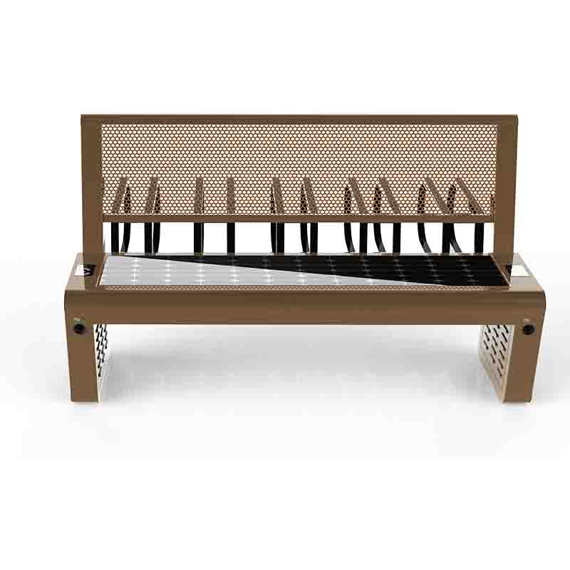 Nhà máy sạc không dây Giá ghế đô thị Ghế băng năng lượng mặt trời