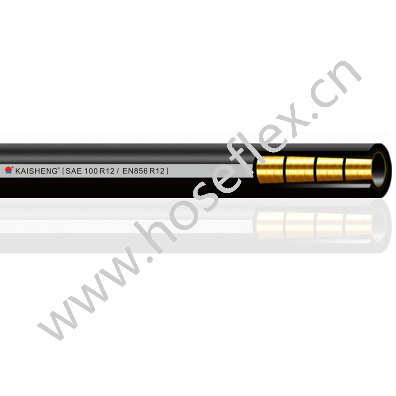 R12 linh hoạt cao áp thủy lực dệt cao su bện