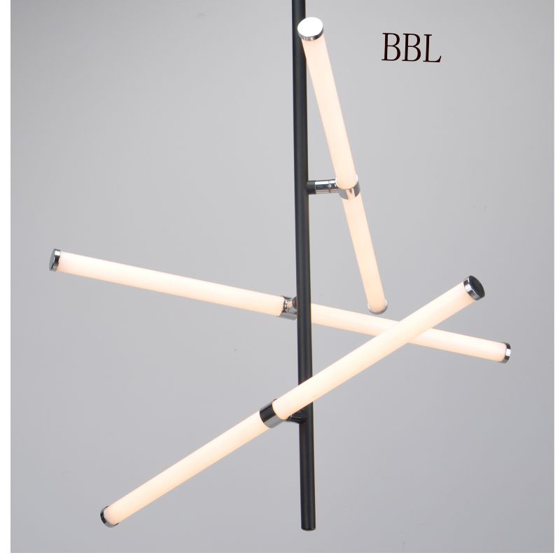 Đèn LED treo với 3 ống acrylic có thể xoay và không có bóng