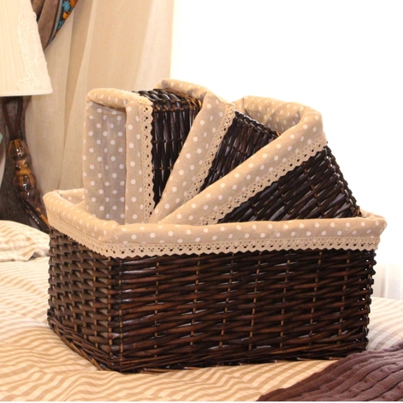 Bộ 3 giỏ đan bằng liễu gai