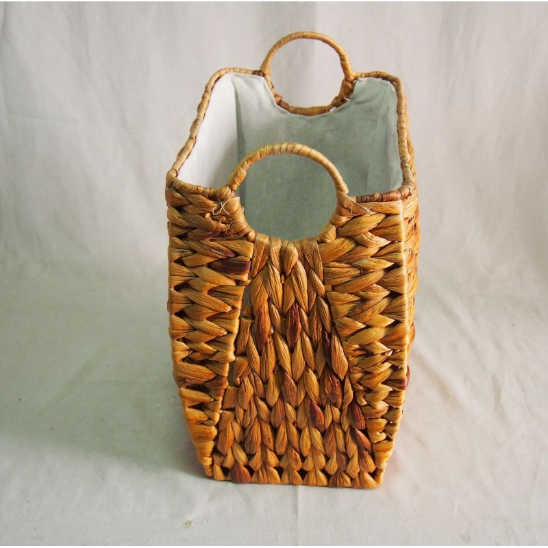 Giỏ lưu trữ lục bình có tay cầm