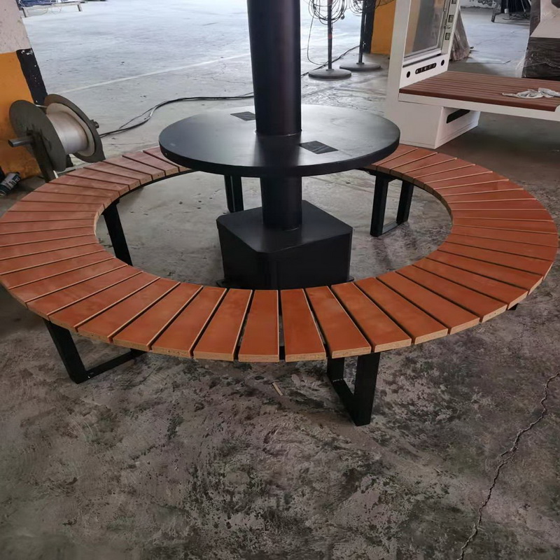 Trạm sạc điện thoại di động Phần còn lại sử dụng Màu sắc tùy chỉnh Ghế thông minh đô thị