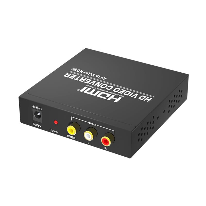 Bộ chuyển đổi AV sang VGA + HDMI Bộ mở rộng 720P \/ 1080P