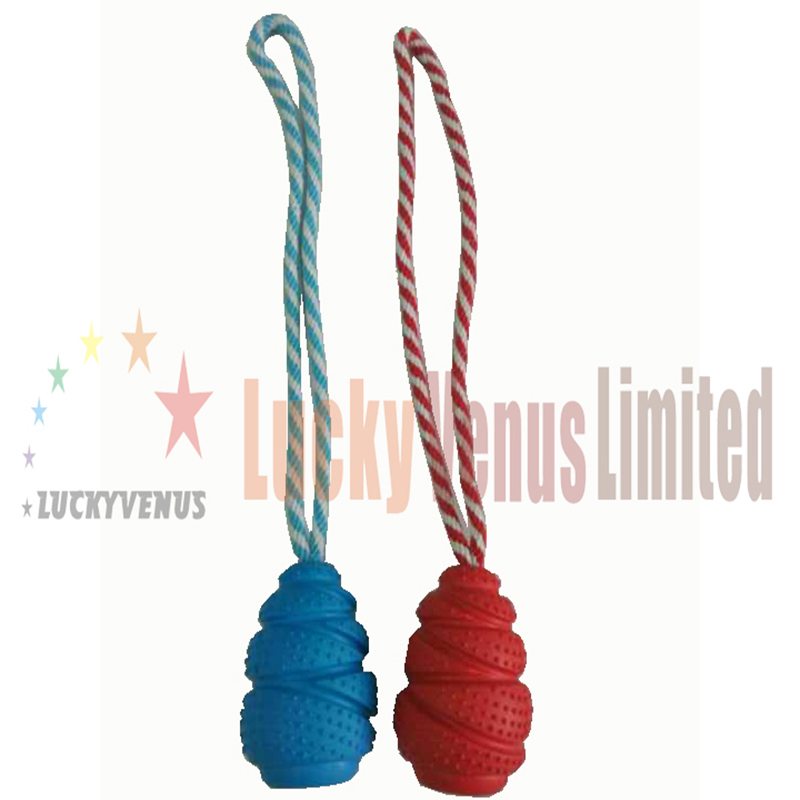 Chó cao su thân thiện với môi nhai đồ chơi thú cưng tương tác với dây bông