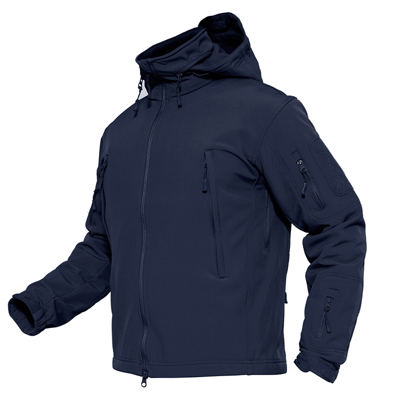 Đàn ông chiến thuật Softshell Jakcet Quần áo nam quân đội Tùy chỉnh không thấm nước cho mùa đông mũ có thể tháo rời