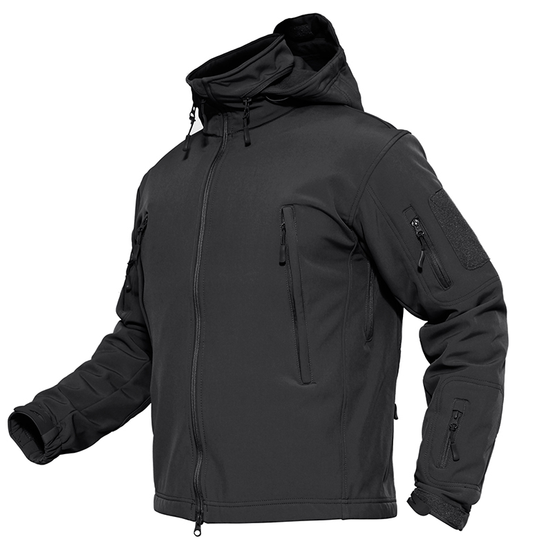 Đàn ông chiến thuật Softshell Jakcet Quần áo nam quân đội Tùy chỉnh không thấm nước cho mùa đông mũ có thể tháo rời