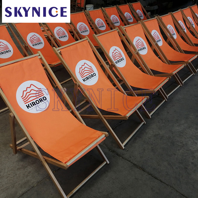 2020 New products outside Wooden Sun Lounger Ghế