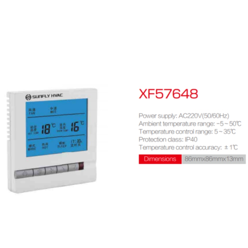 Sunfly XF57648 Điều khiển Chuyển đổi Nhiệt độ nóng nhà sản xuất số liệu số: