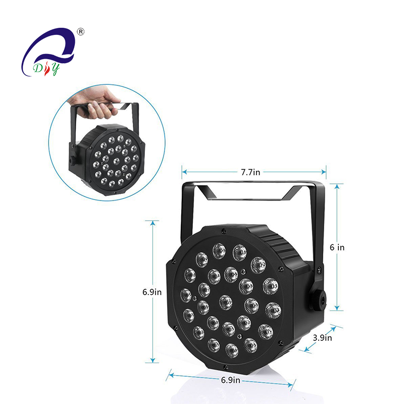 PL61A 24pcs 1W RGBW LED Flat Aluminum Par Light