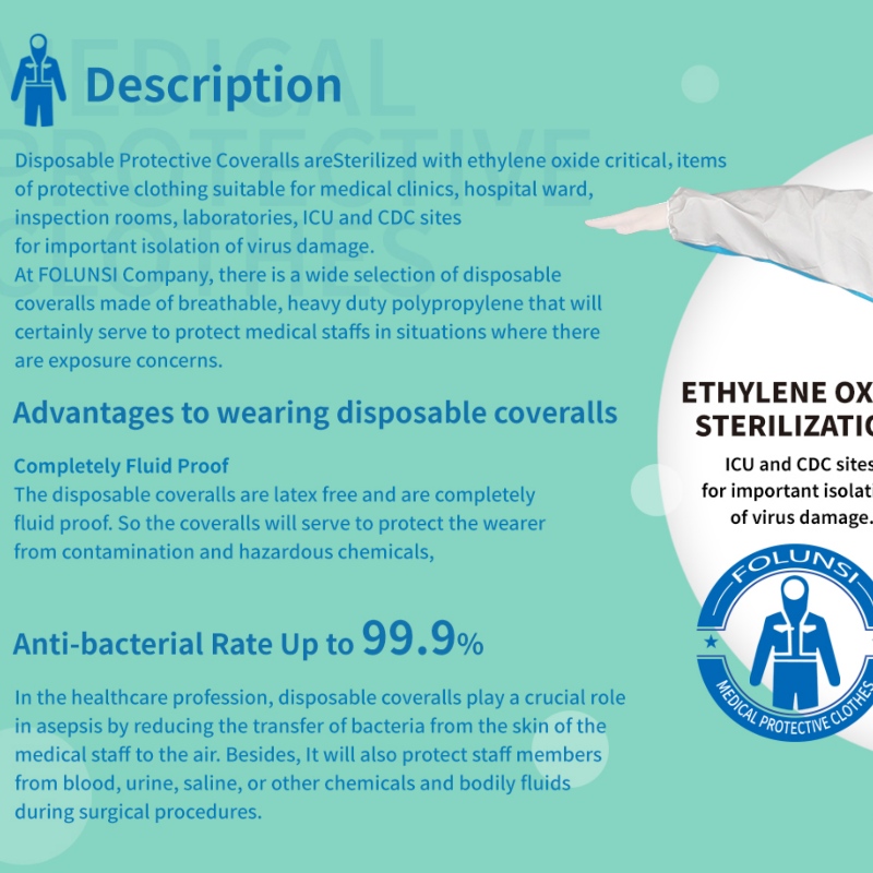 Quần y tế bảo vệ y tế dùng một lần FOLUNSI