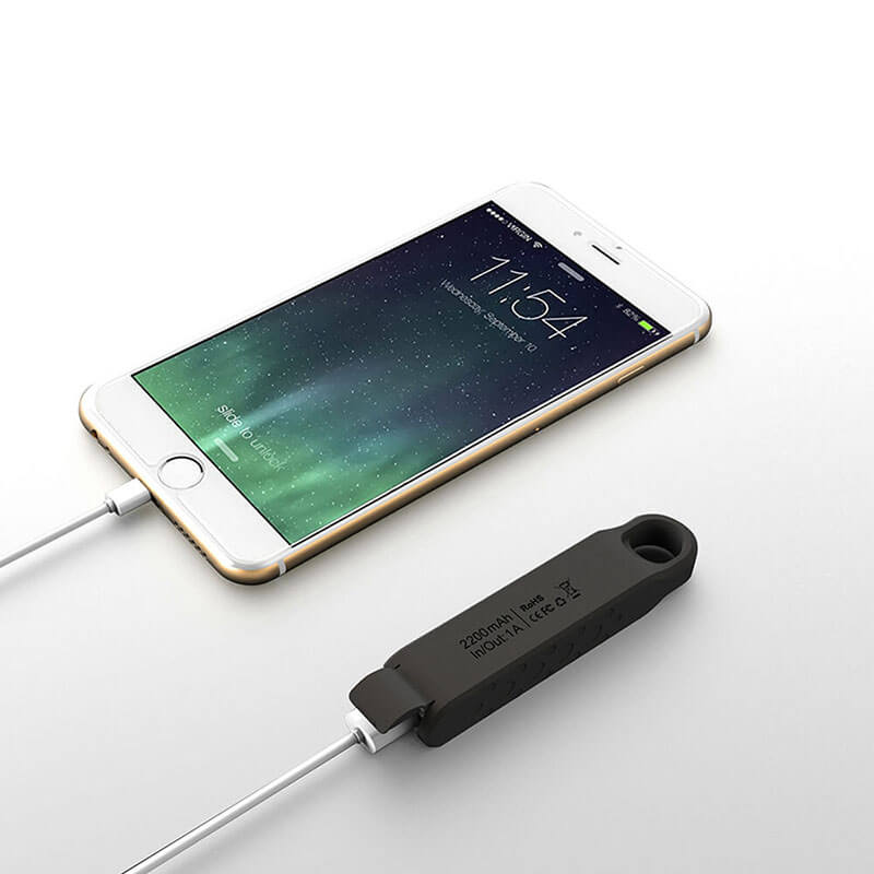 Máy nạp điện ảnh chống va chạm siêu âm với xâu chuỗi chìa khóa