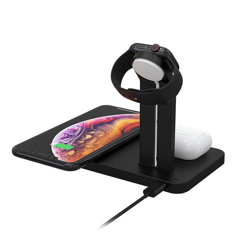 Trạm sạc không dây 3 trong 1 (Dành cho iPhone, Airpods và Apple Watch)