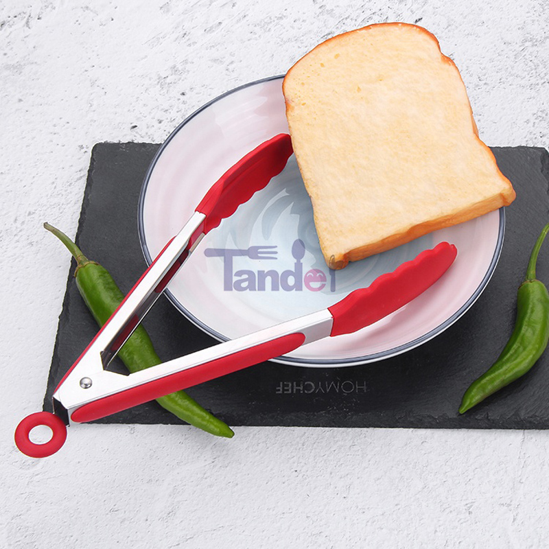 Bán buôn Đen Đỏ Dễ dàng làm sạch Công cụ nấu ăn Bộ 10 miếng Bộ dụng cụ nhà bếp bằng silicon