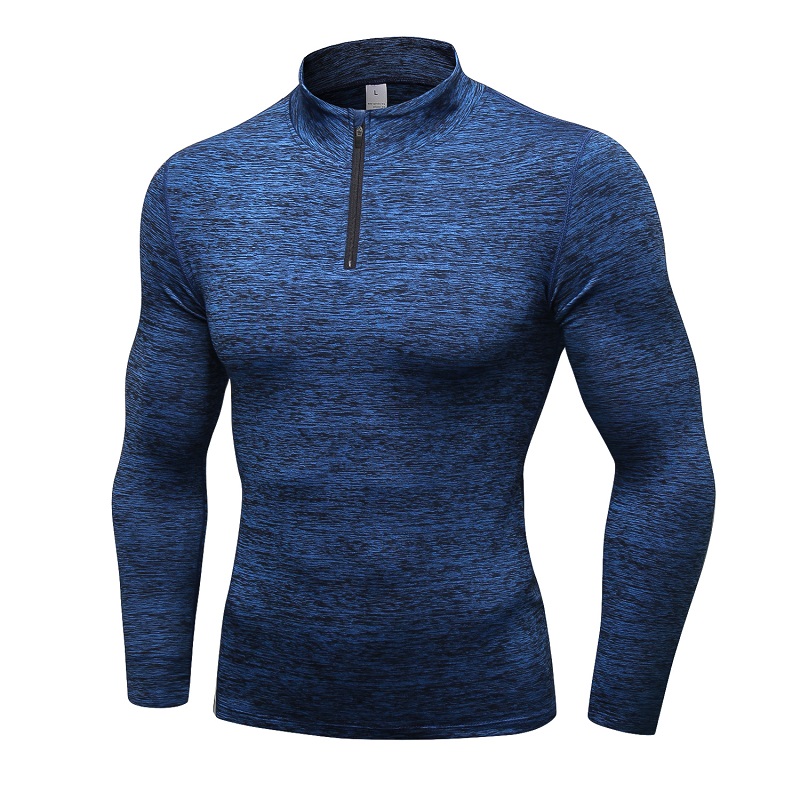 Chất lượng tốt nhất Áo dài tay nam sọc ngang Tập luyện thường xuyên Số lượng Polyester \/ Spandex Oem Anti China Technics Style