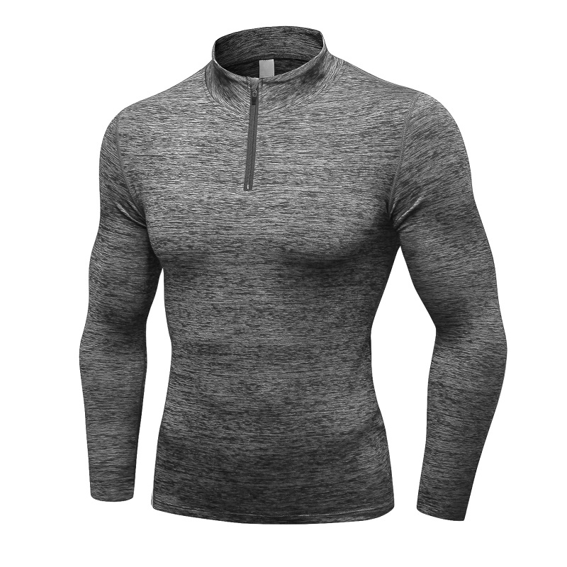 Chất lượng tốt nhất Áo dài tay nam sọc ngang Tập luyện thường xuyên Số lượng Polyester \/ Spandex Oem Anti China Technics Style
