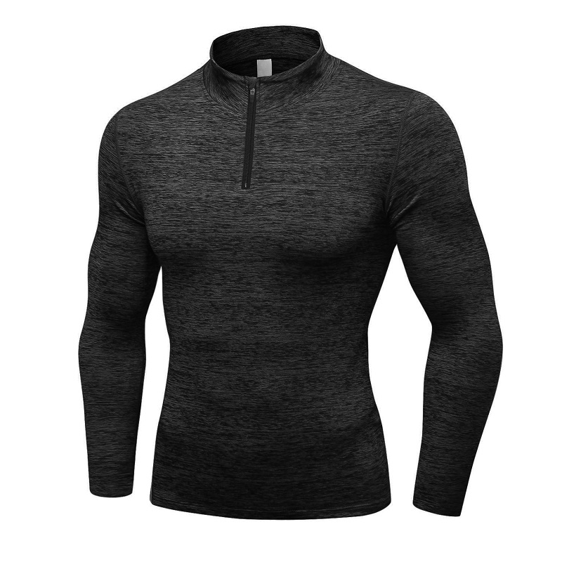 Chất lượng tốt nhất Áo dài tay nam sọc ngang Tập luyện thường xuyên Số lượng Polyester \/ Spandex Oem Anti China Technics Style
