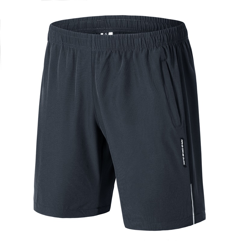 Bán nóng nam đồng bằng màu đen tùy chỉnh dây rút phòng tập thể dục mặc quần short thể dục streetwear quần short thể thao
