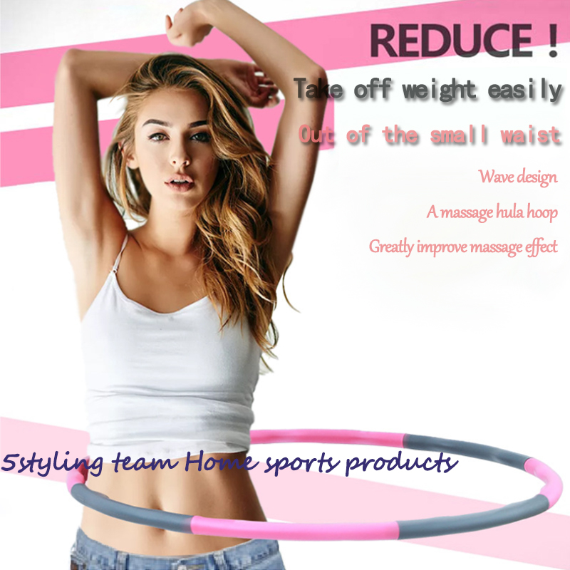 Hula hoop có thể tháo rời hula hoop giảm béo vòng giảm béo thiết bị thể dục vòng massage bọt cho người lớn và trẻ em
