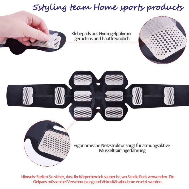 Mới sạc 8 miếng tập thể dục bụng dán thiết bị tập thể dục gia đình tập thể dục bụng tập thể dục