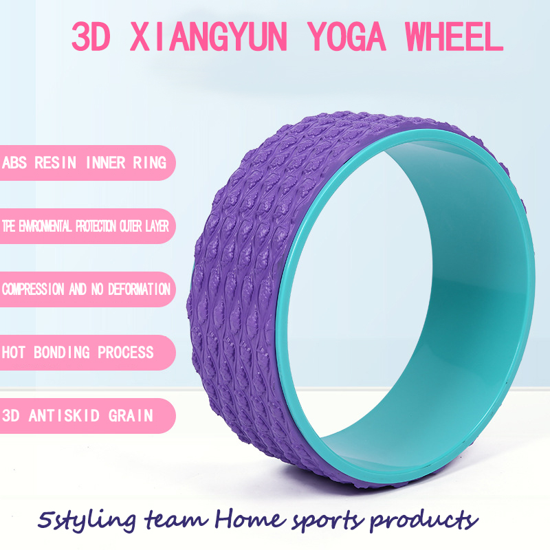 TPE thư giãn cơ bắp Yoga phụ trợ thiết bị tập thể dục bụng uốn cong tạo tác Yoga vòng tròn Dharma bánh xe nhà sản xuất bán hàng trực tiếp