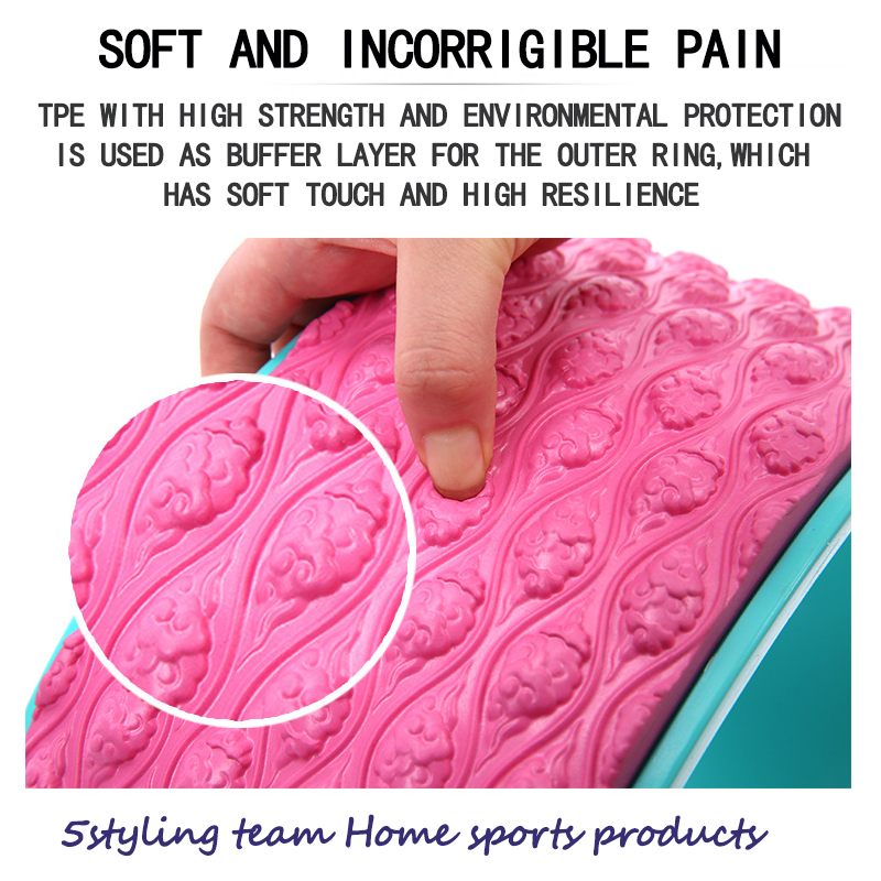 TPE thư giãn cơ bắp Yoga phụ trợ thiết bị tập thể dục bụng uốn cong tạo tác Yoga vòng tròn Dharma bánh xe nhà sản xuất bán hàng trực tiếp