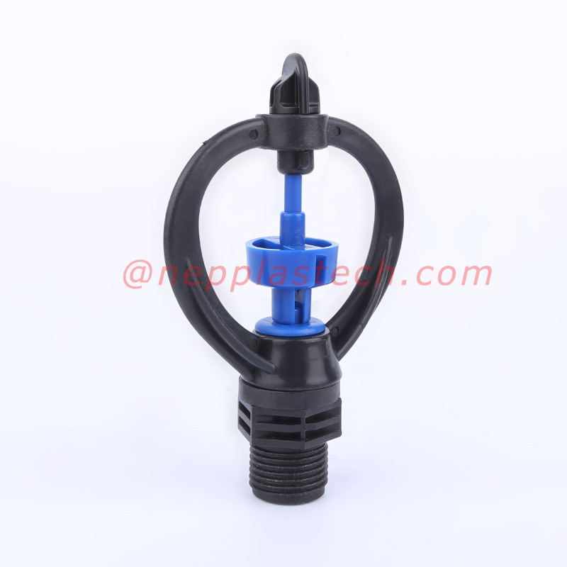 360 phun Khoảng cách trung bình đầy đủ micro phun nước 3\/4 inch Vòi tưới cỏ quay