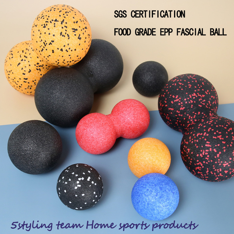 Bóng đậu phộng, bóng fascia, bóng massage EPP, thư giãn cơ bắp, nắm tay, bóng tập thể dục yoga, thư giãn duy nhất, phục hồi chức năng cổ tử cung