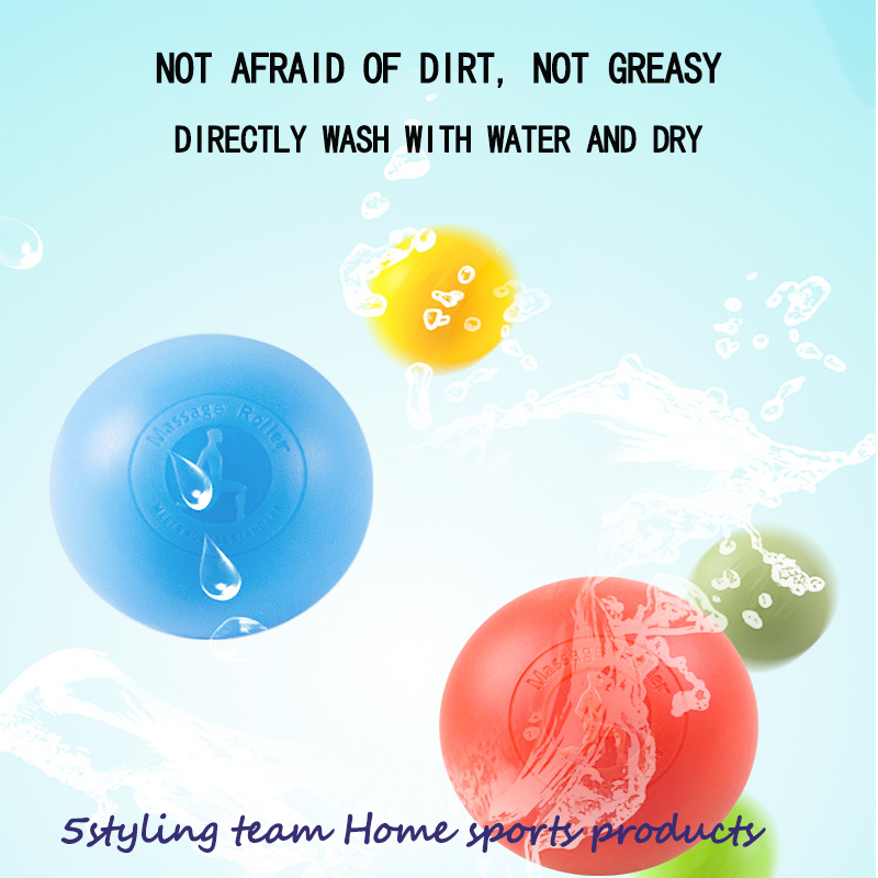 Nhà sản xuất trực tiếp bán bóng massage phục hồi chức năng silicone, yoga kéo dài, massage thể dục, cơ bóng đơn, bóng thư giãn plantar thư giãn