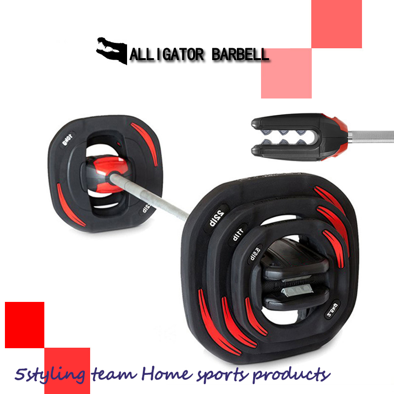 Cá sấu miệng phù hợp với hộ gia đình lặn ngồi xổm chèo thuyền nam và nữ trọng lượng chung nâng thanh tạ TPU